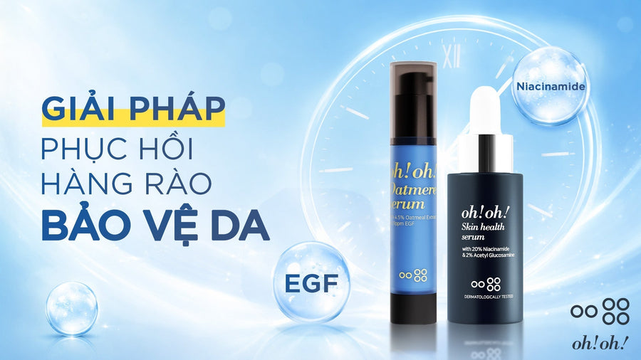 GIẢI PHÁP PHỤC HỒI HÀNG RÀO BẢO VỆ DA TỪ BỘ ĐÔI NIACINAMIDE VÀ EGF