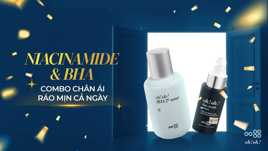 THE "GOLDEN" DUO FOR OILY, ACNE-PRONE SKIN FROM NIACINAMIDE AND BHA