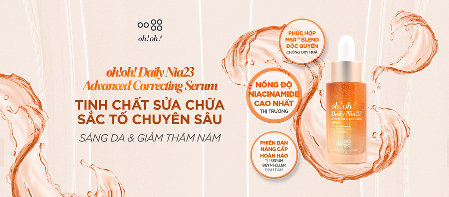 🌟 "SUPER PRODUCT" SKINCARE - OH!OH! DAILY NIA23 ADVANCED CORRECTING SERUM IN VIBRANT ORANGE EDITION!