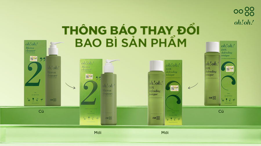 ANNOUNCEMENT OF PACKAGING CHANGES FOR SOME OH!OH! PRODUCTS