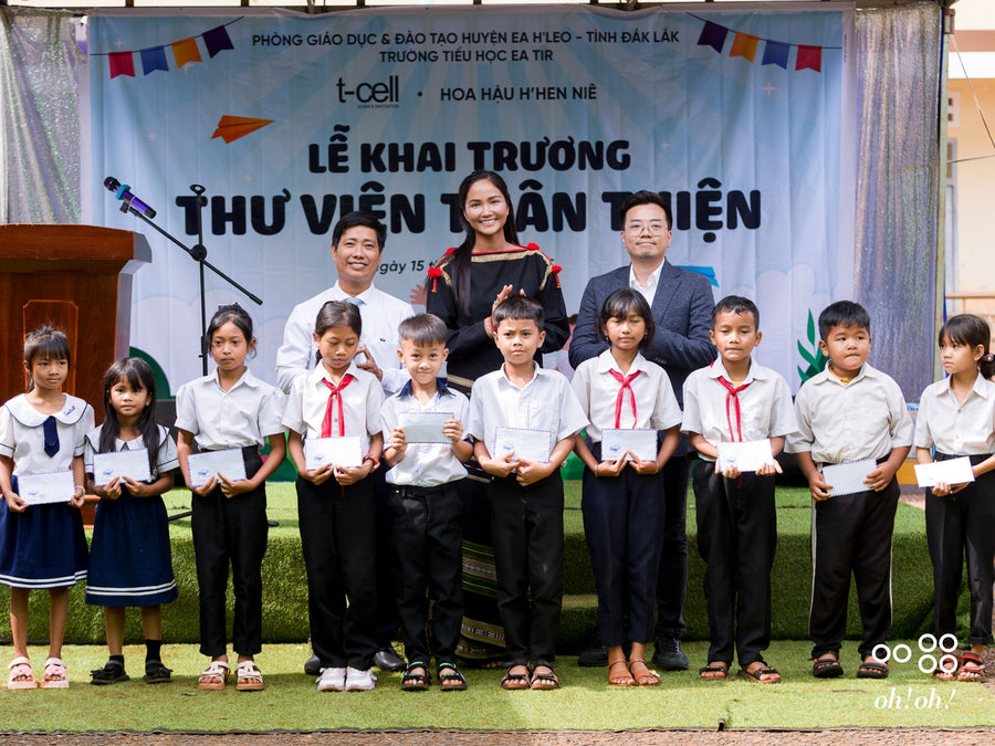 Oh! Oh! Vietnam and H'Hen Niê inaugurate "Friendly Library" - spreading reading culture for children in Đắk Lắk