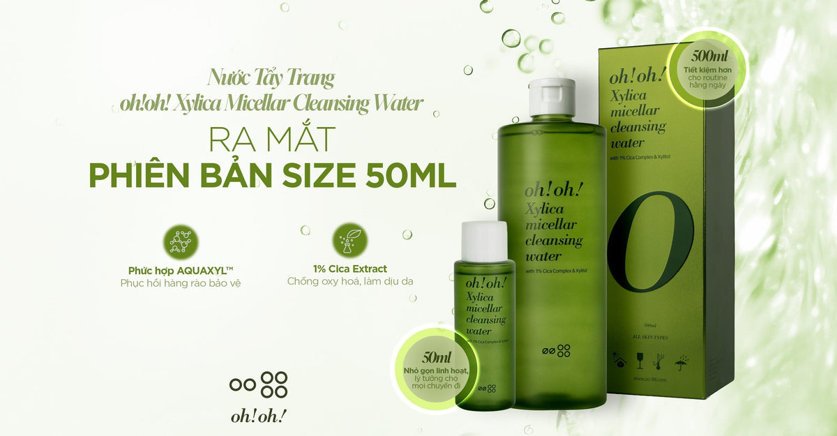 Micellar Cleansing Water for Sensitive Skin: Gentle Cleansing Solution from oh!oh! Xylica Micellar Cleansing Water