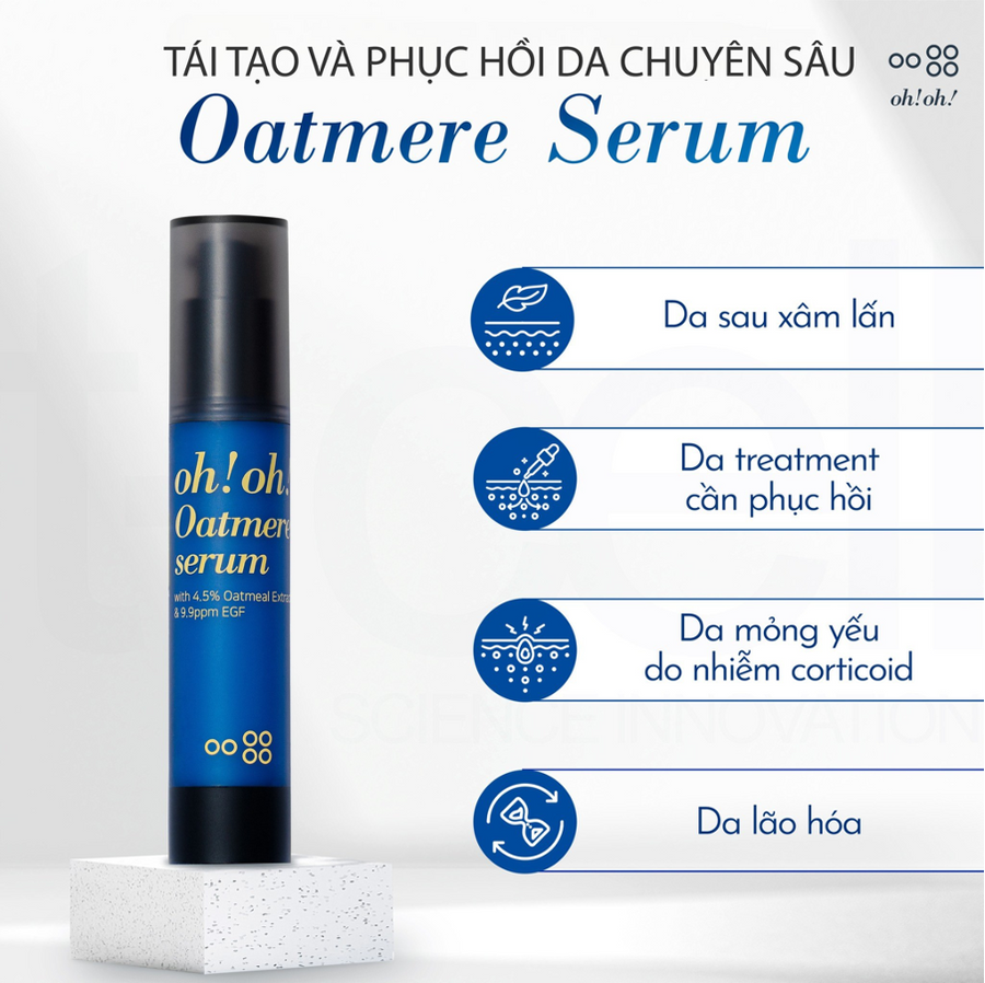 oh!oh! Oatmere Serum 9.9 ppm EGF: The Golden Key to Recovering from Invasive Procedures