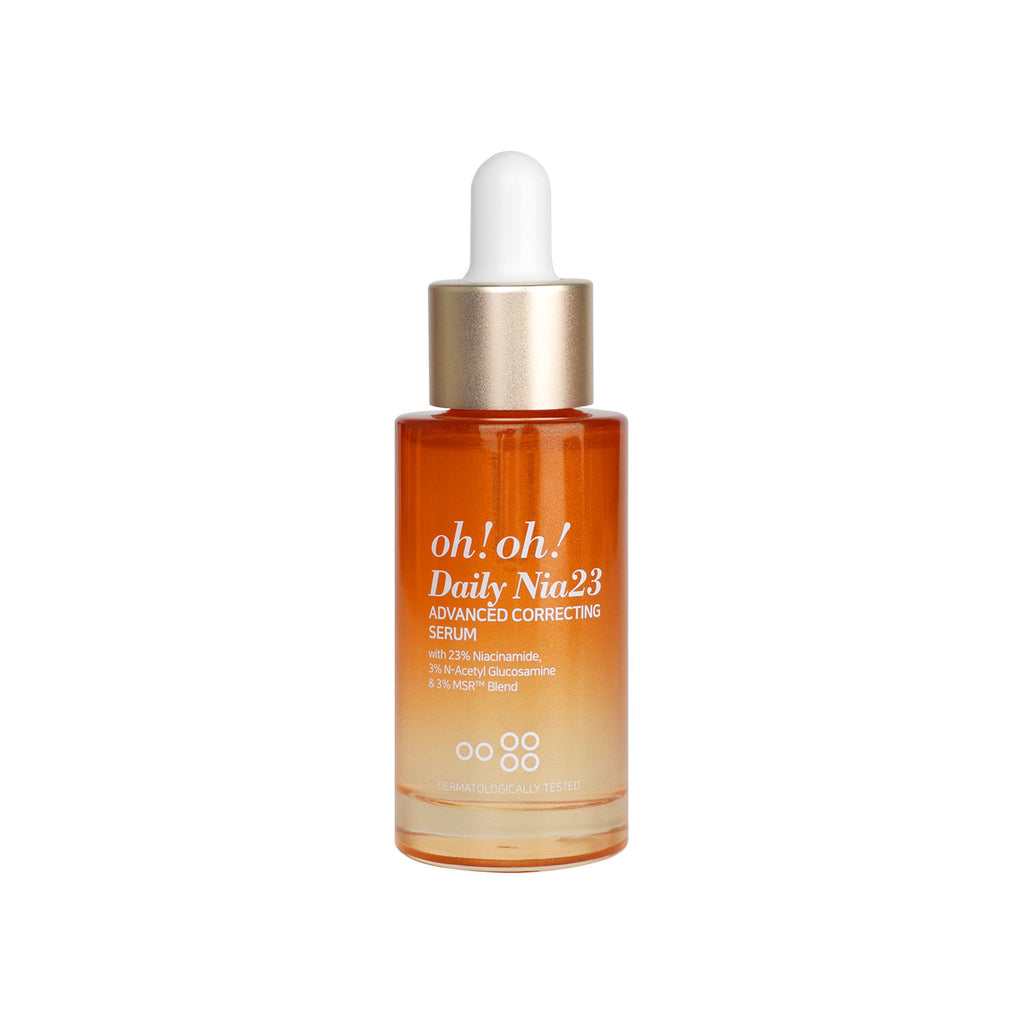 Tinh chất sửa chữa sắc tố chuyên sâu, sáng da & giảm thâm nám oh!oh! Daily Nia23 Advanced Correcting Serum 30ml (with 23% Niacinamide, 3% N-Acetyl Glucosamine & 3% MSR™ Blend)
