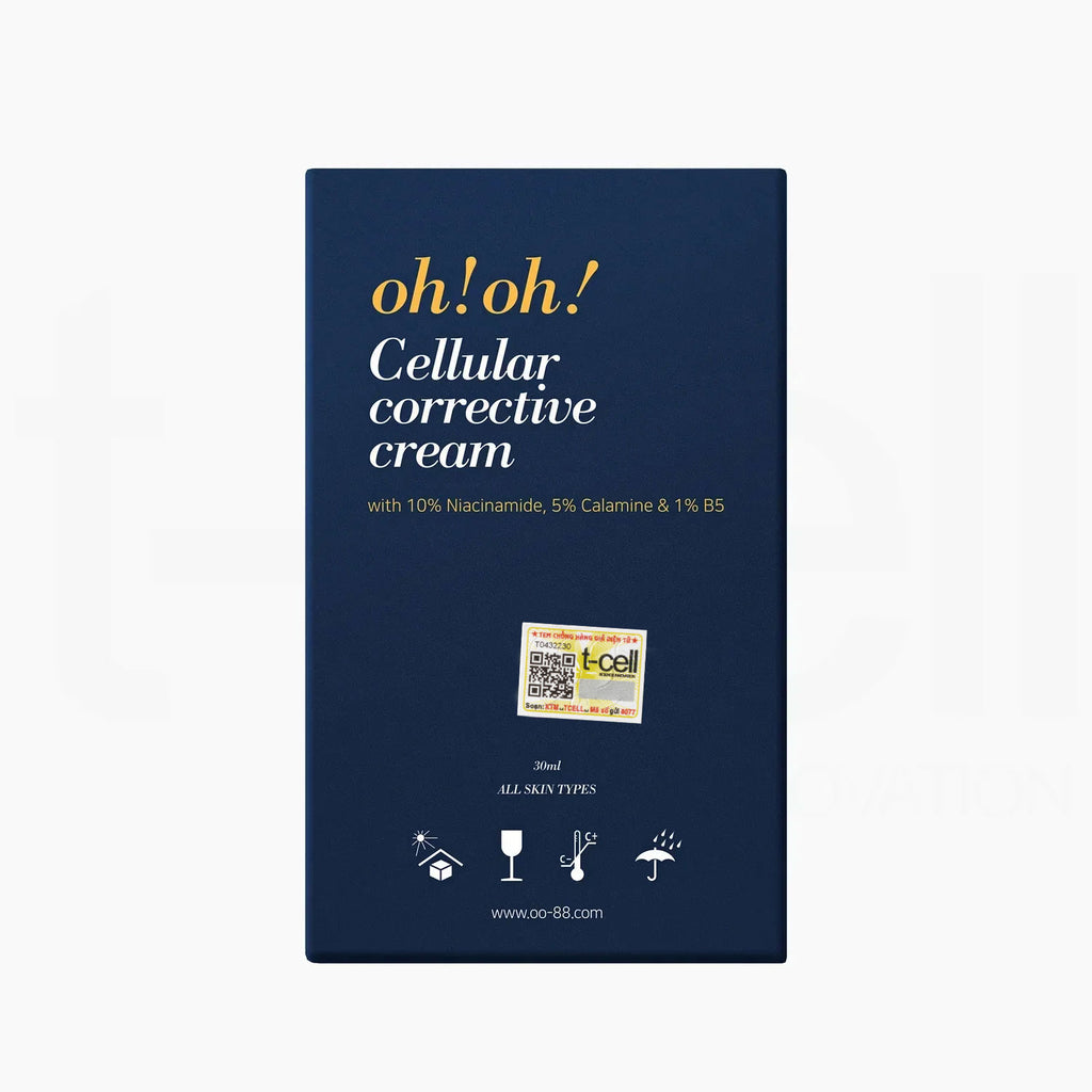 Kem Dưỡng Phục Hồi Da Tổn Thương Đa Năng oh!oh! Cellular Corrective Cream 30ml (with 10% Niacinamide, 5% Calamine, 1% B5)