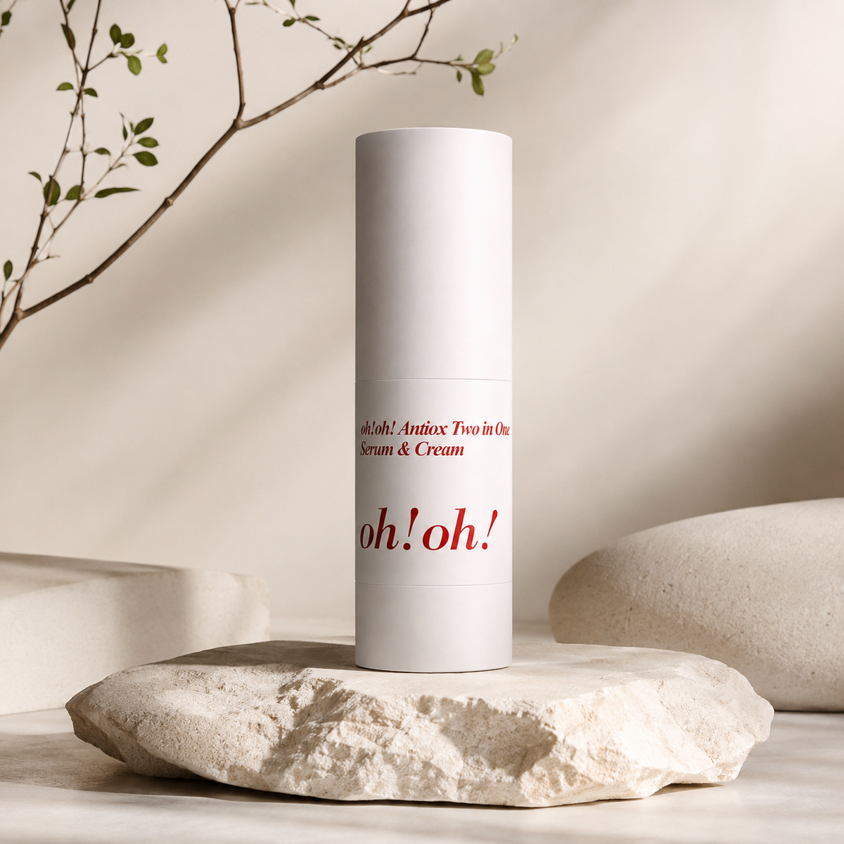 Kem Dưỡng Ẩm Và Làm Mờ Nếp Nhăn oh!oh! Antiox Two in One Serum & Cream 25g
