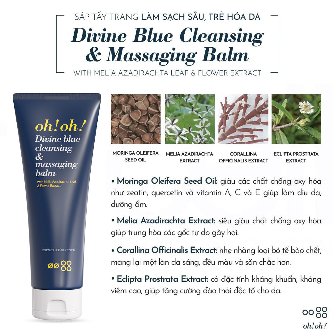 oh!oh! Divine Blue Cleansing & Massaging Balm 30ml/150ml