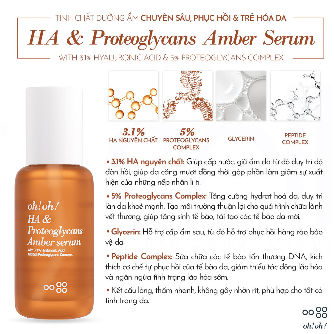 oh!oh! HA & Proteoglycans Amber Serum 30ml