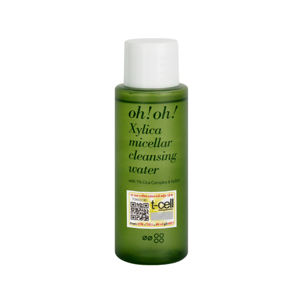 Nước Tẩy Trang Chuyên Sâu Phục Hồi Màng Lipid oh!oh! Xylica Micellar Cleansing Water 30ml/ 500ml (with 1% Cica Complex & Xylitol)